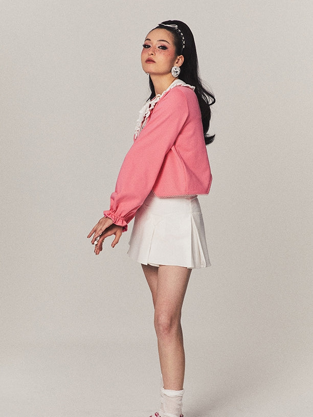 NICHI POPTEETH asymmmtry Collar & Cutsew