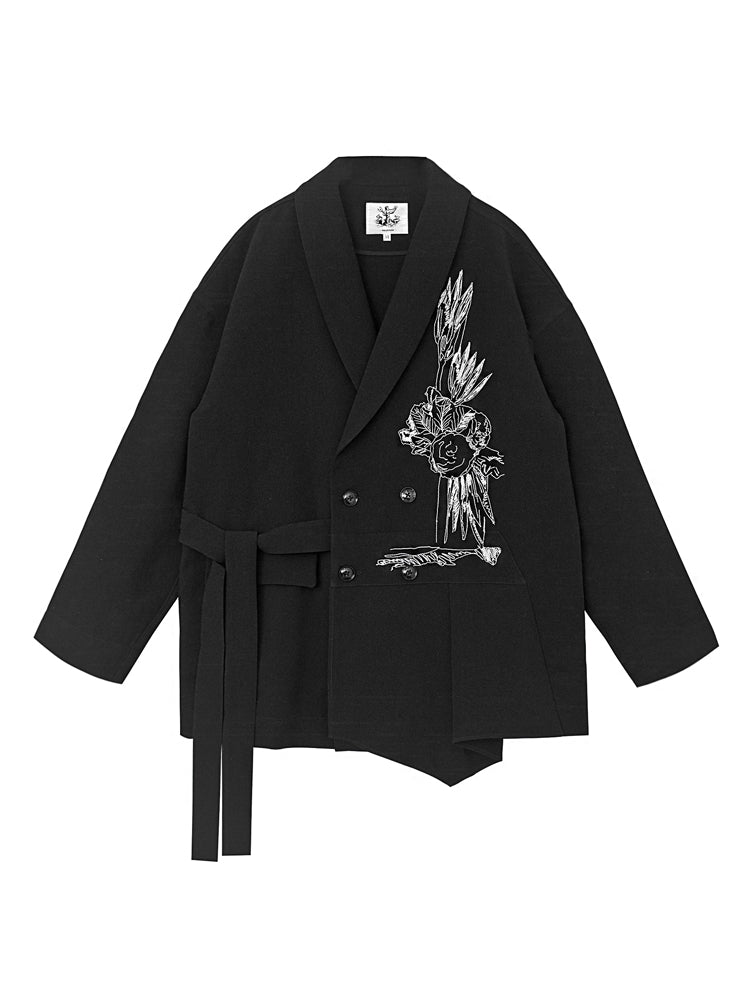 Broderie de la veste en forme d&