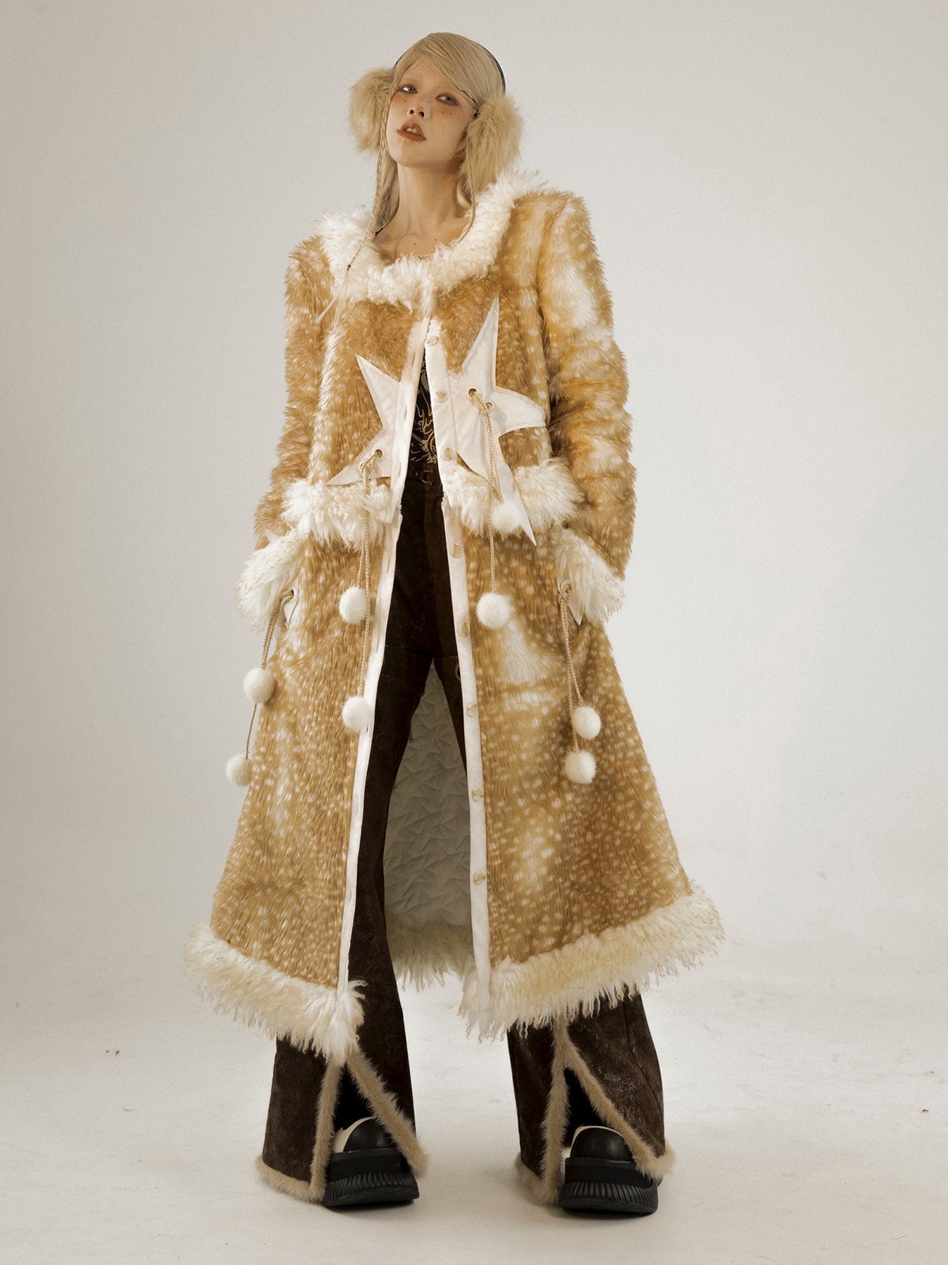 Detachable Two-Wear Furry Long Coat