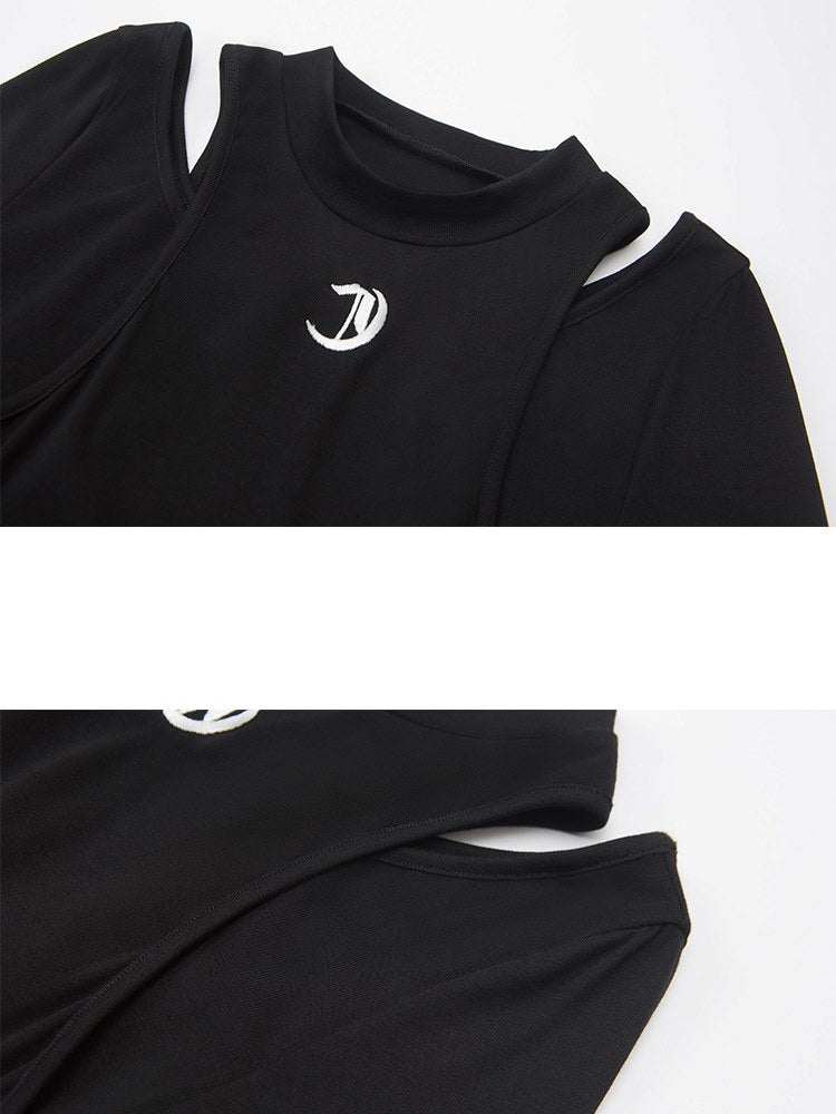 A-Line Langarm-Strickkleid