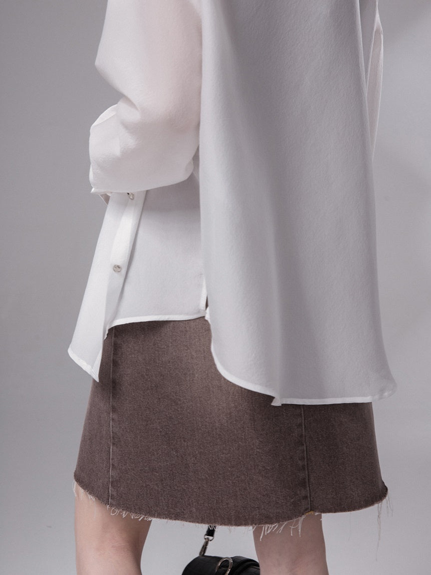 Suspender One-piece & Off-Shoulder T-shirt Set-up