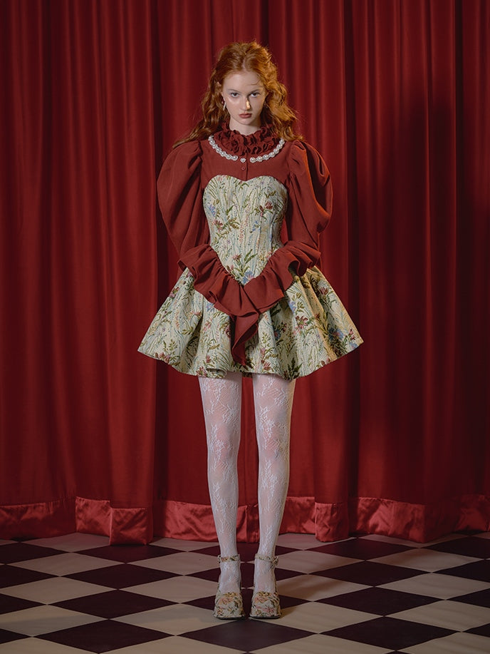 Strap Retro JACQUARD Dress & Leg of Lamb Shirt