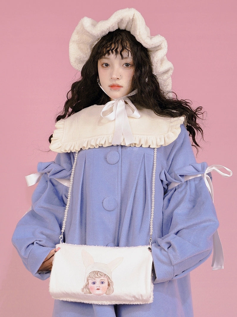 스퀘어 진주 독특한 팝 숄더 백