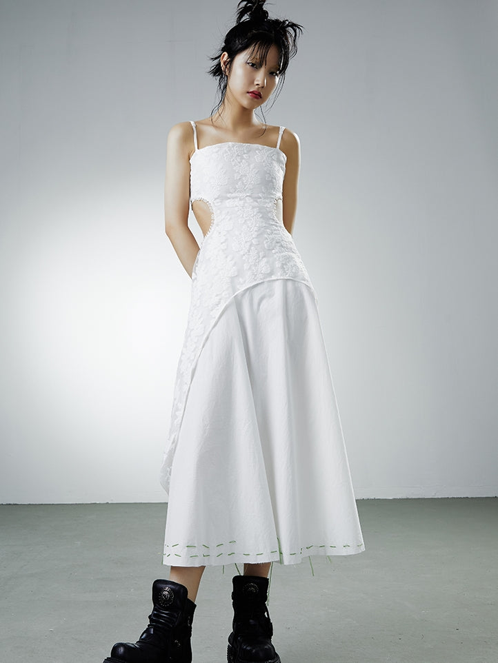 Robe à suspension irrégulière à double couche