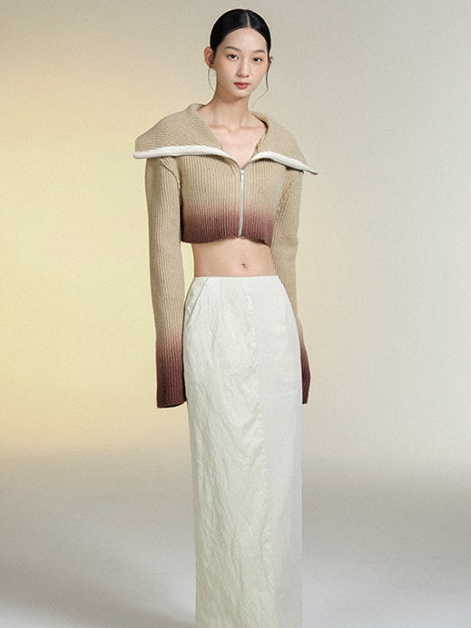 Ultra-Short Knitted Cardigan