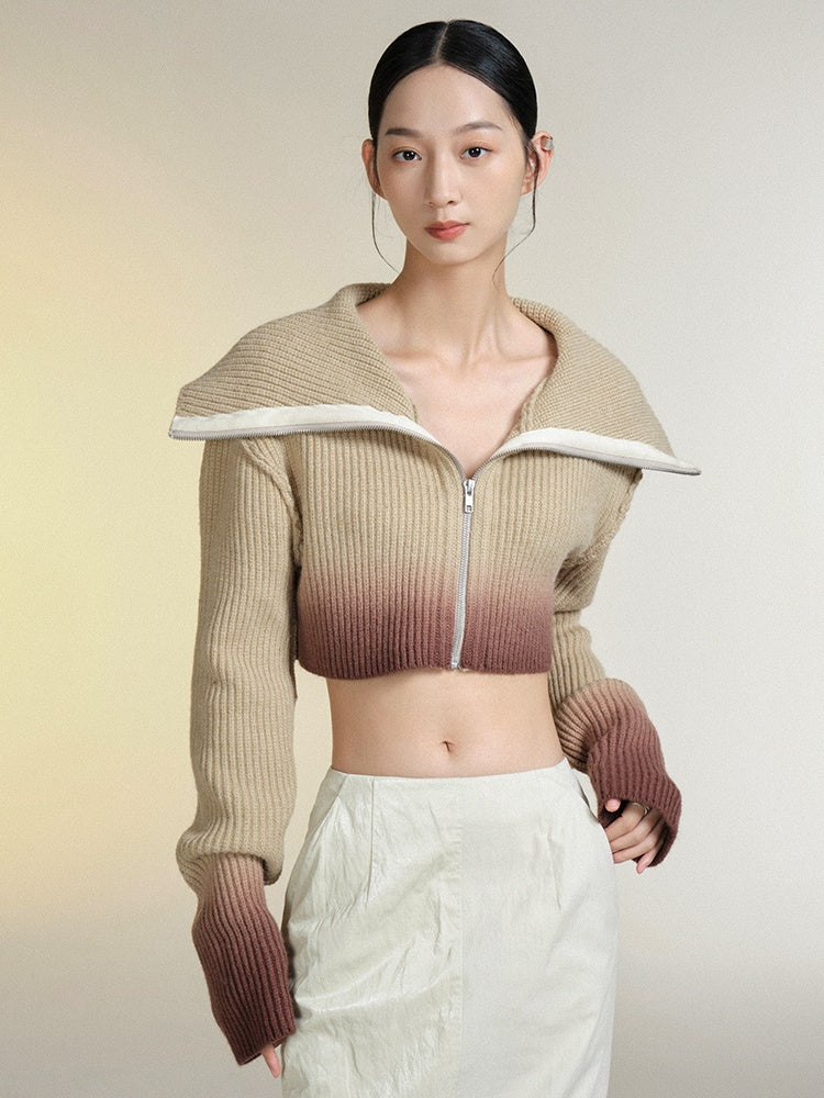 Ultra-Short Knitted Cardigan