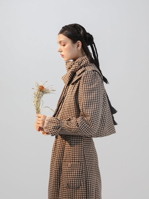 Plaid Girly Retro Jacket & Skirt