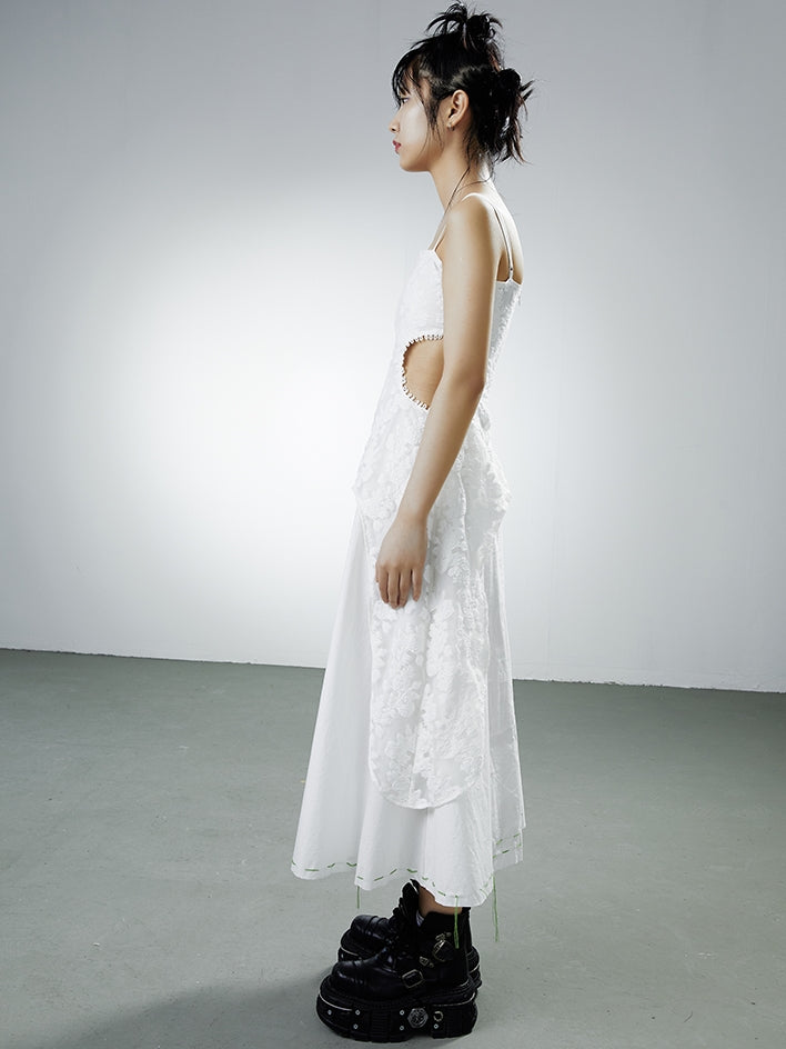 Robe à suspension irrégulière à double couche