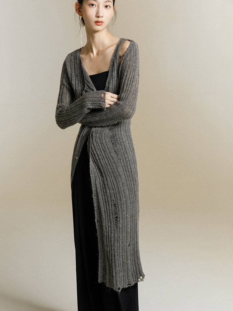 Long Knitted Cardigan