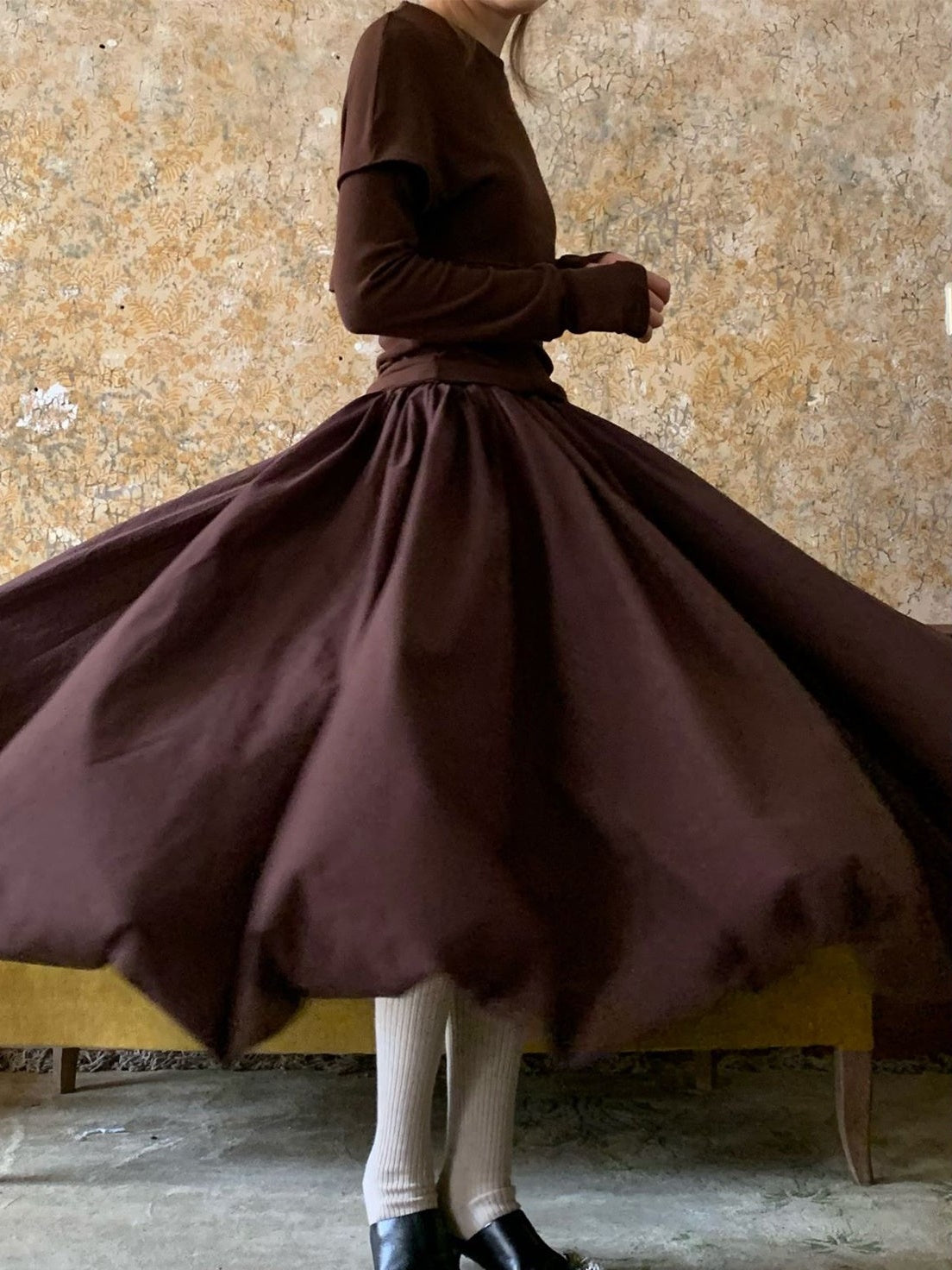 매우 큰 주름 구름 치마