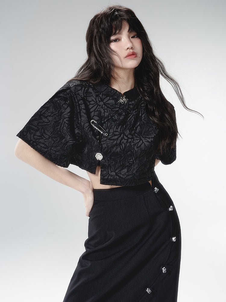 New CHINESE SHORT TOP & SKIRT