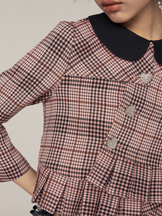 Veste à plaid rétro