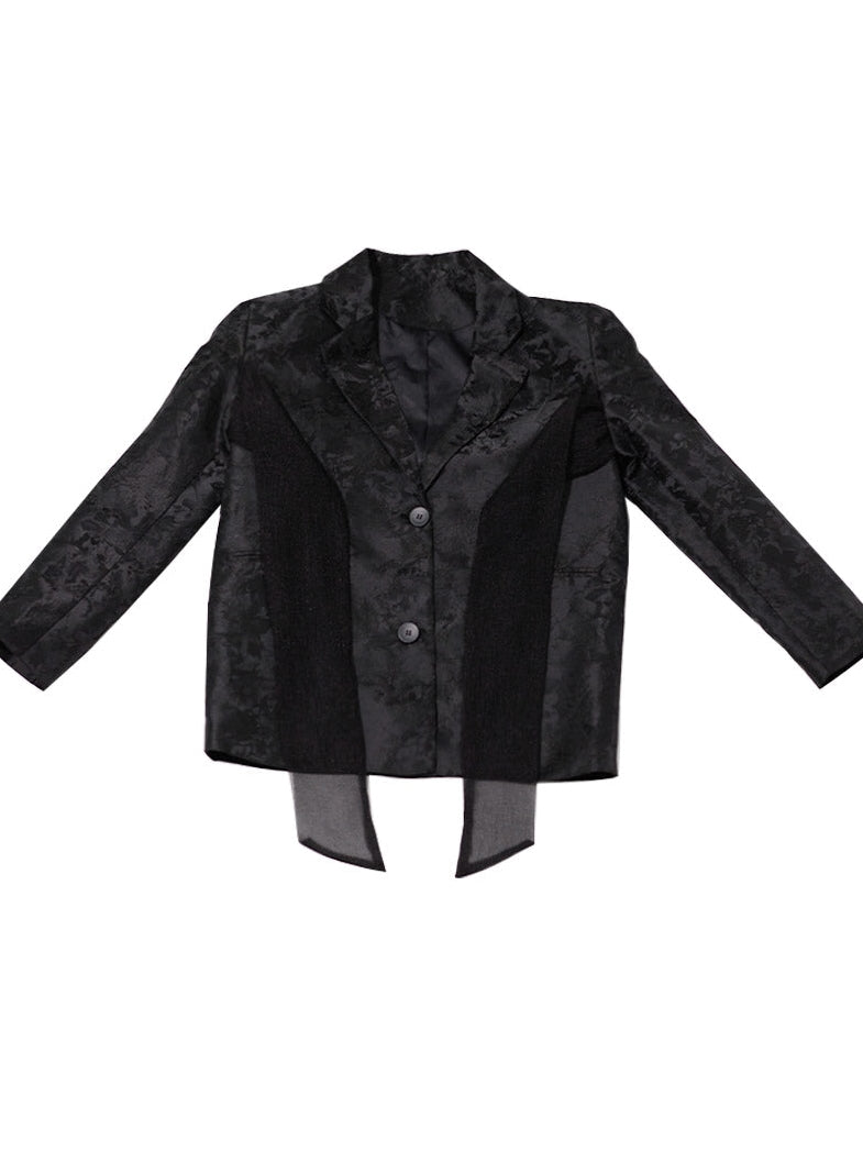 New CHINESE STYLE EMBROIDERED BOW JACKET