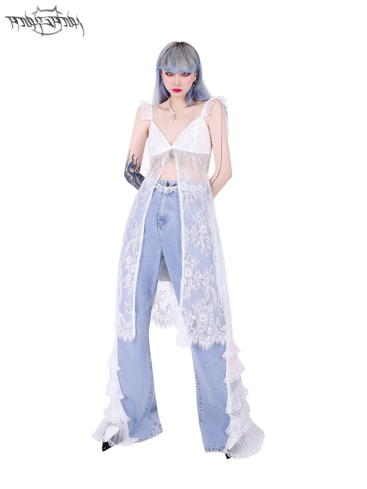 레이스 니치 니치시피 요정 원피스