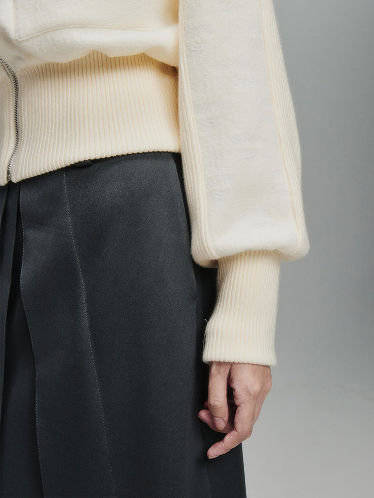 Feather Textural Knittde Jacket