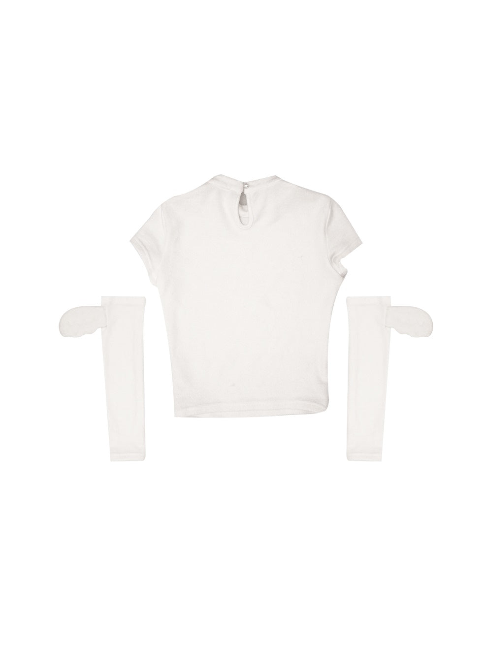 Split-Sleeed T-Shirt & Small Wings Short-Sleeed