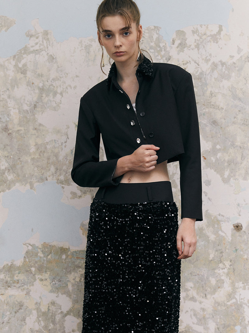 Sequin Nichi Pencil Skirt