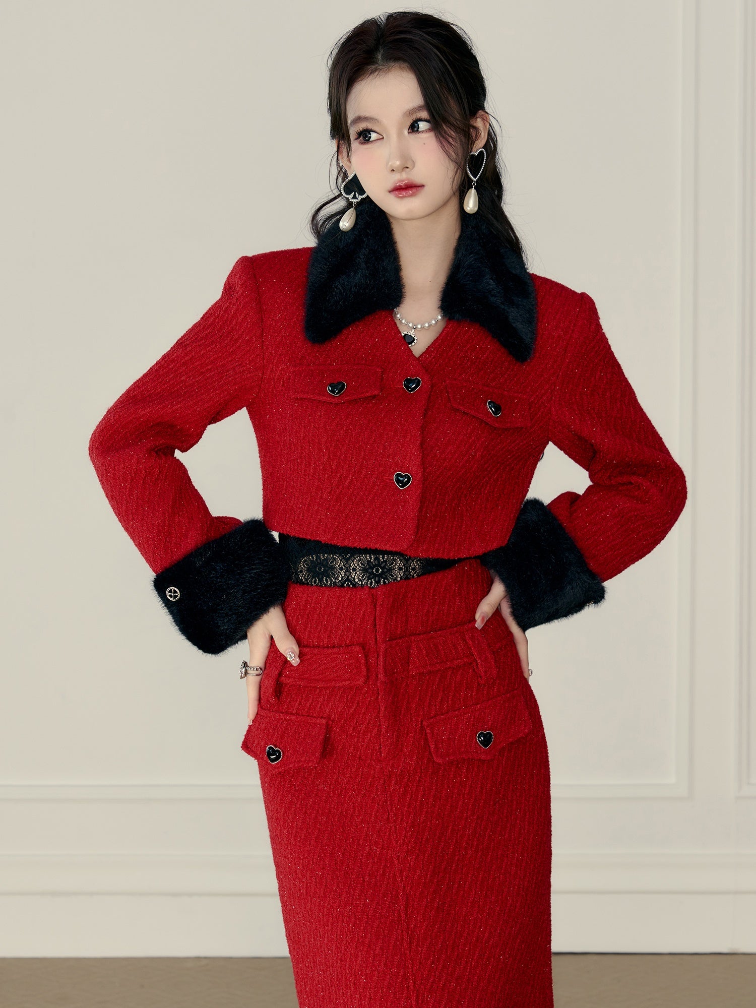 Retro Revers Short Jacket & gerade Rock