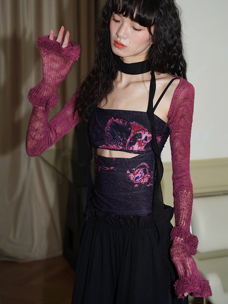 Knit Sleeve Design Cardigan