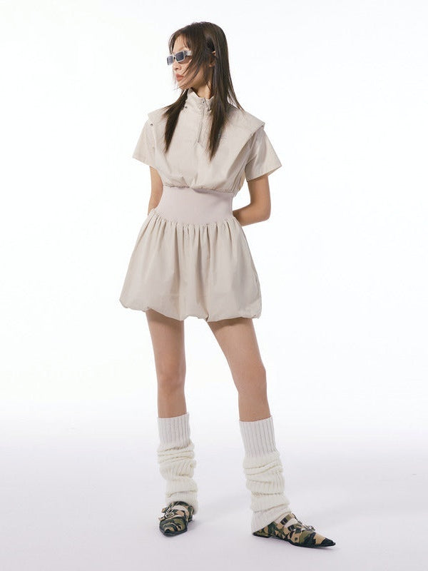 Standcollar Taille Form Ballon Einteiliger