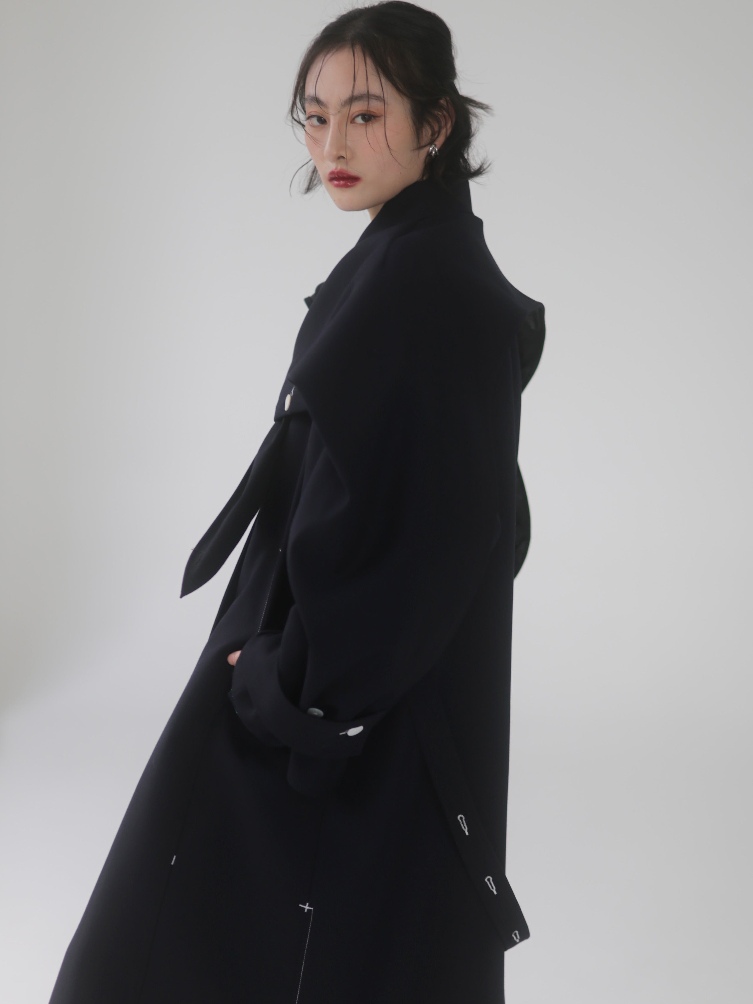 Rabbit Ears Shawl-Style Quilted Coat