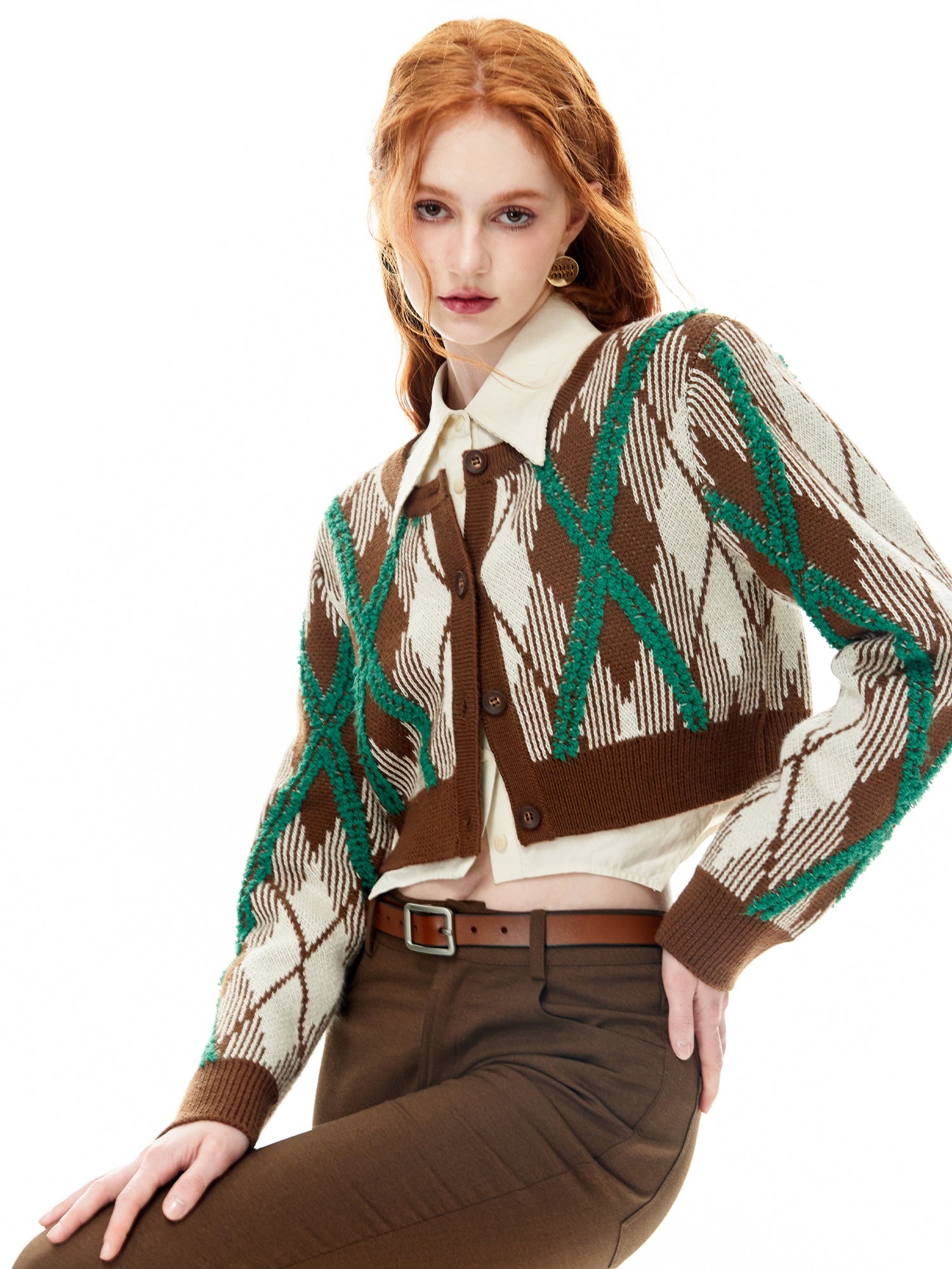 Retro Short Knitted Cardigan & Vest