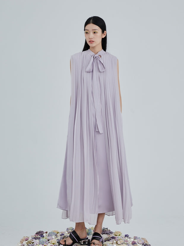 Organ PLEATED DOUBLE LAYER Dress