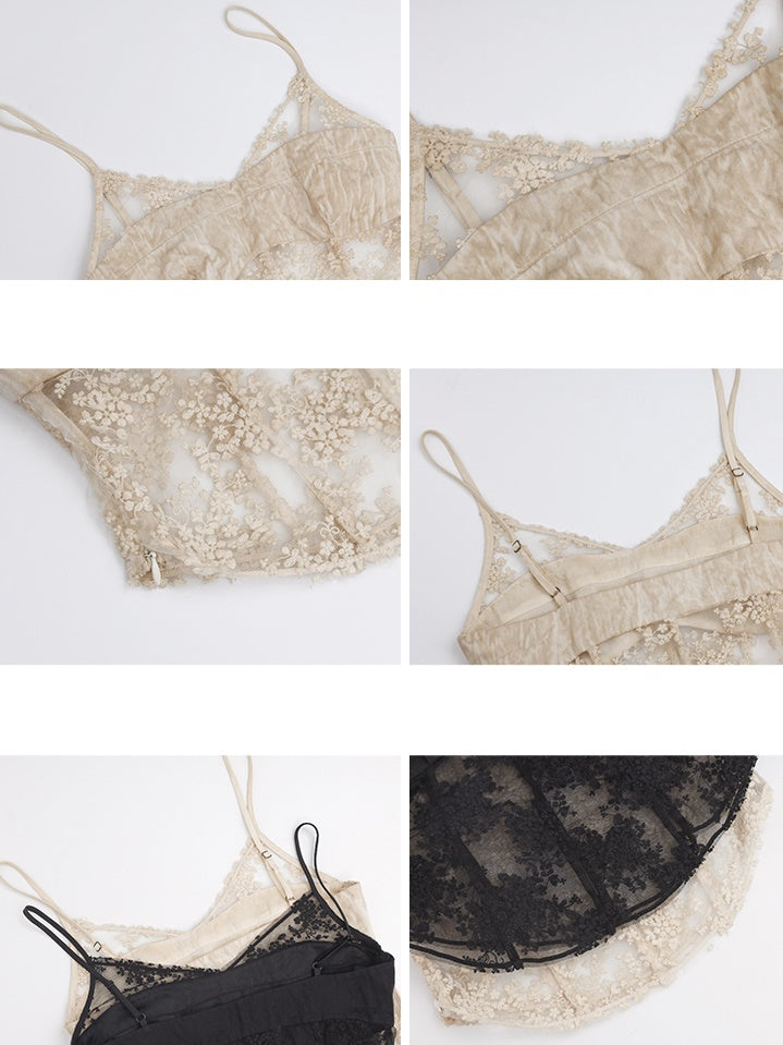 Spitze Jacquard Camisole