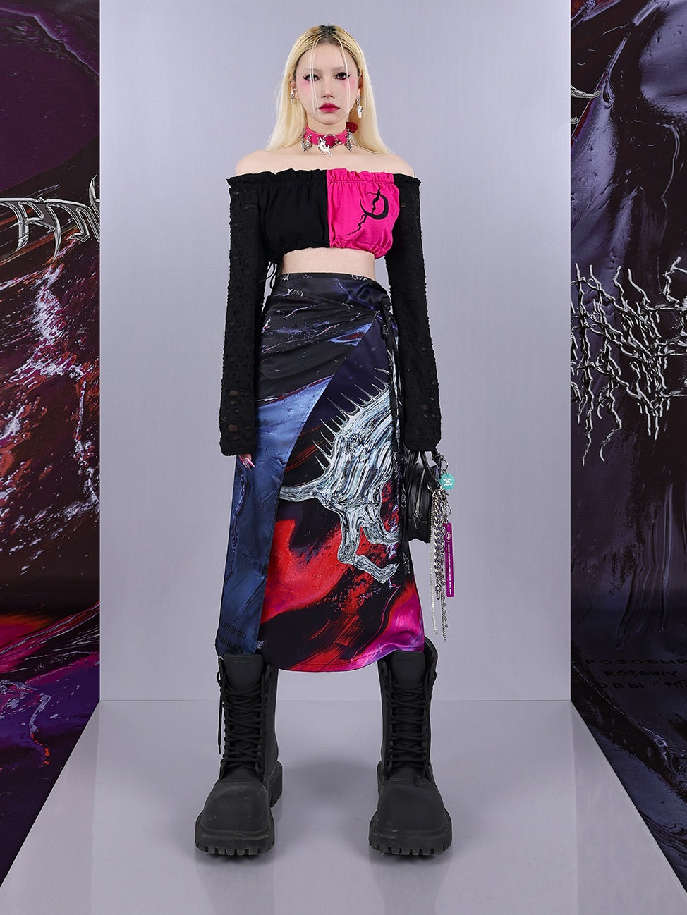 Reversible APRON SKIRT