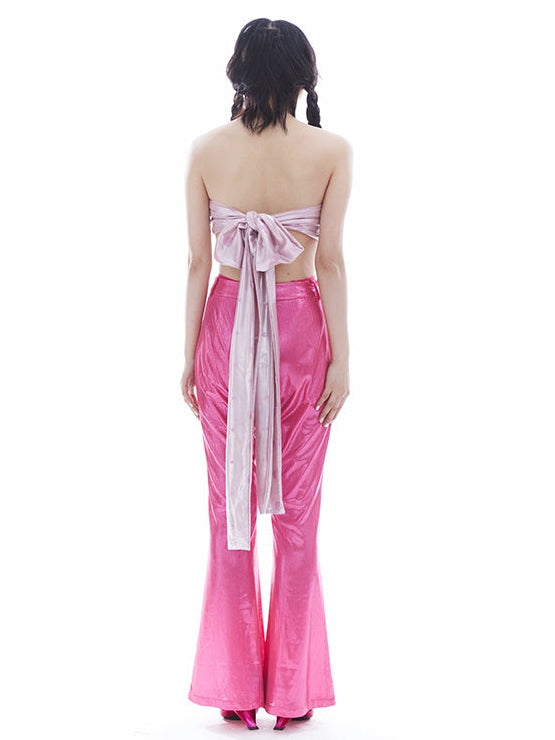 High Waist Disco 90s Flared Pants