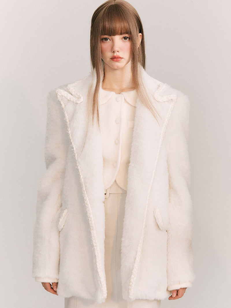 Furry Hairy Twist Jacket