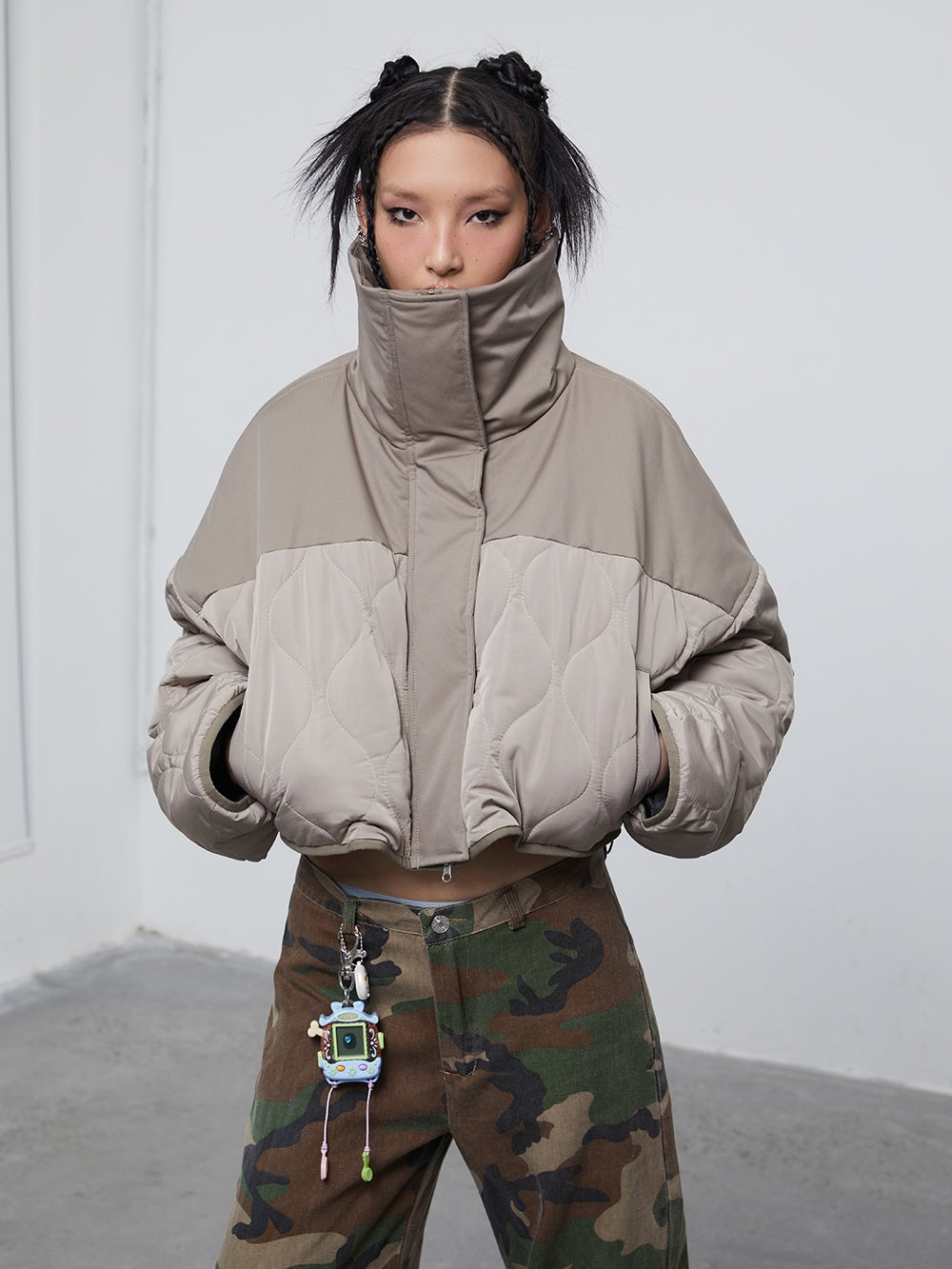 Kaufmantel Zipper -Mantel