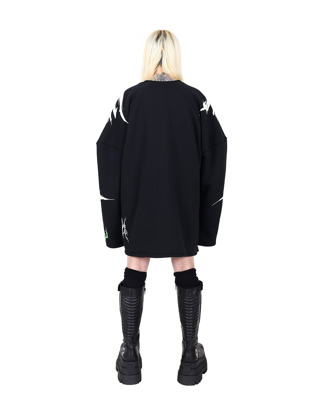 충격 편지 인쇄 느슨한 풀오버