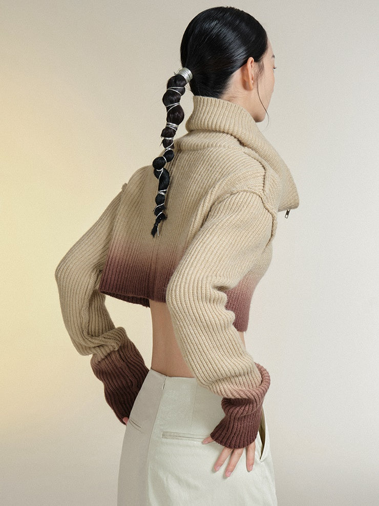 Ultra-Short Knitted Cardigan