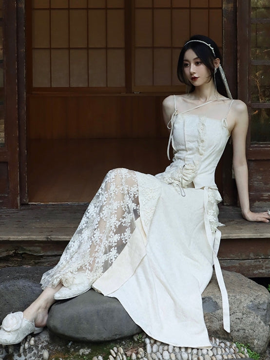 Spitzennähte Hosenträger oben