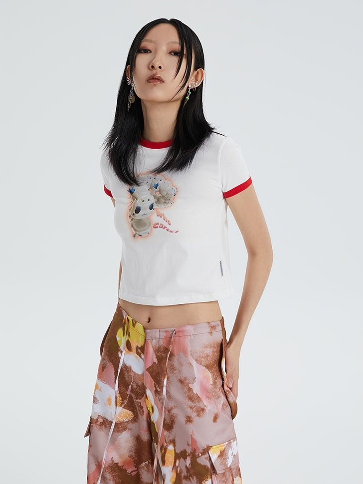 American Vintage Print Slim T-Shirt