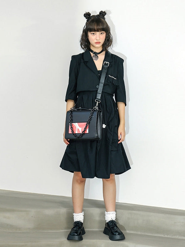 HORIZONTAL SQUARE BAG