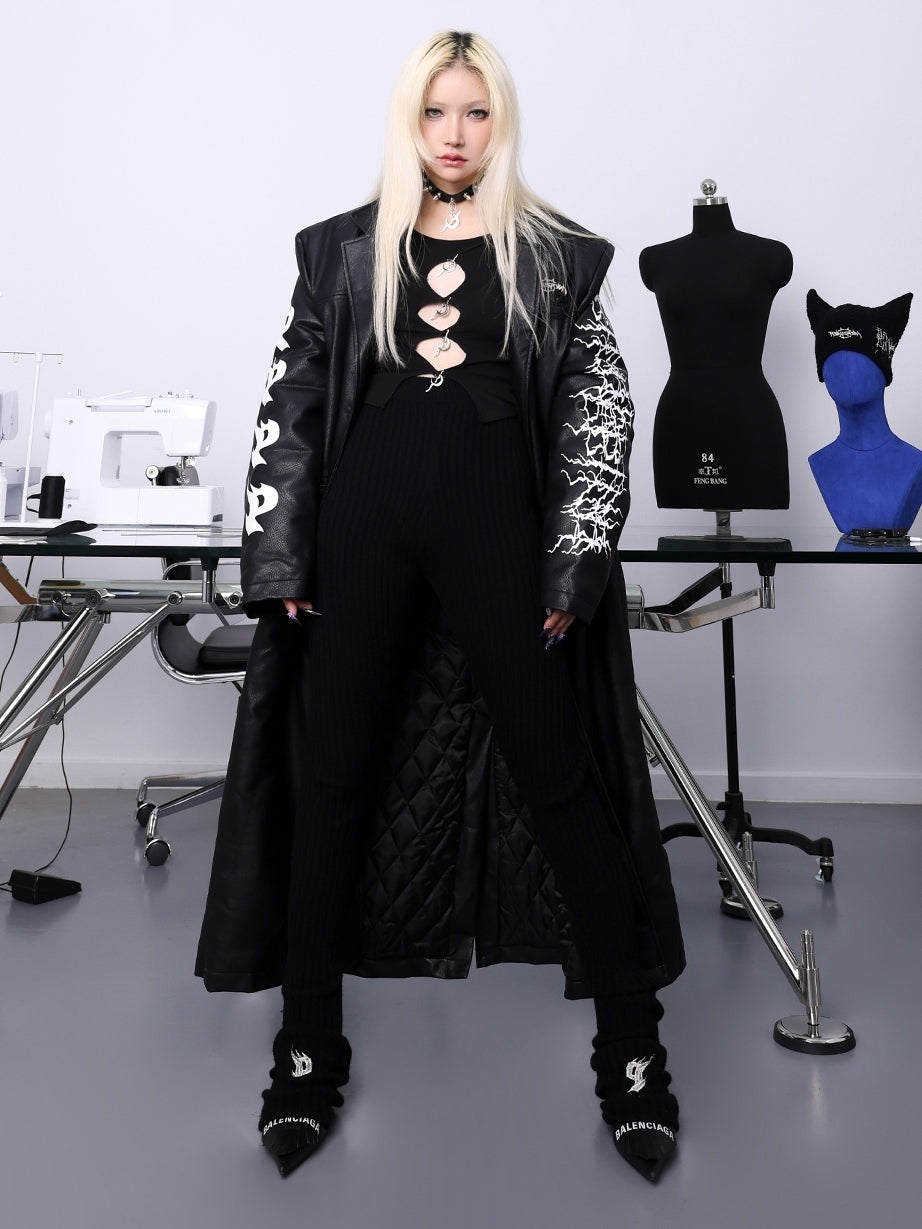 Mikro-Embroidered Leggings