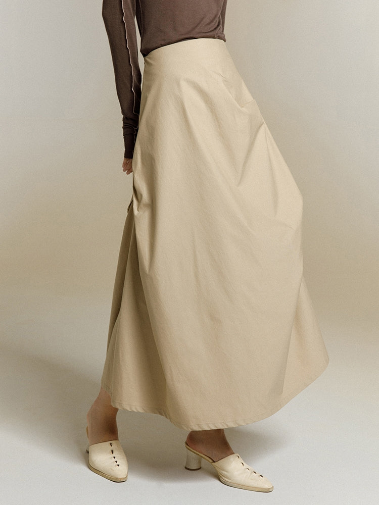 Simple Solid Color Skirt