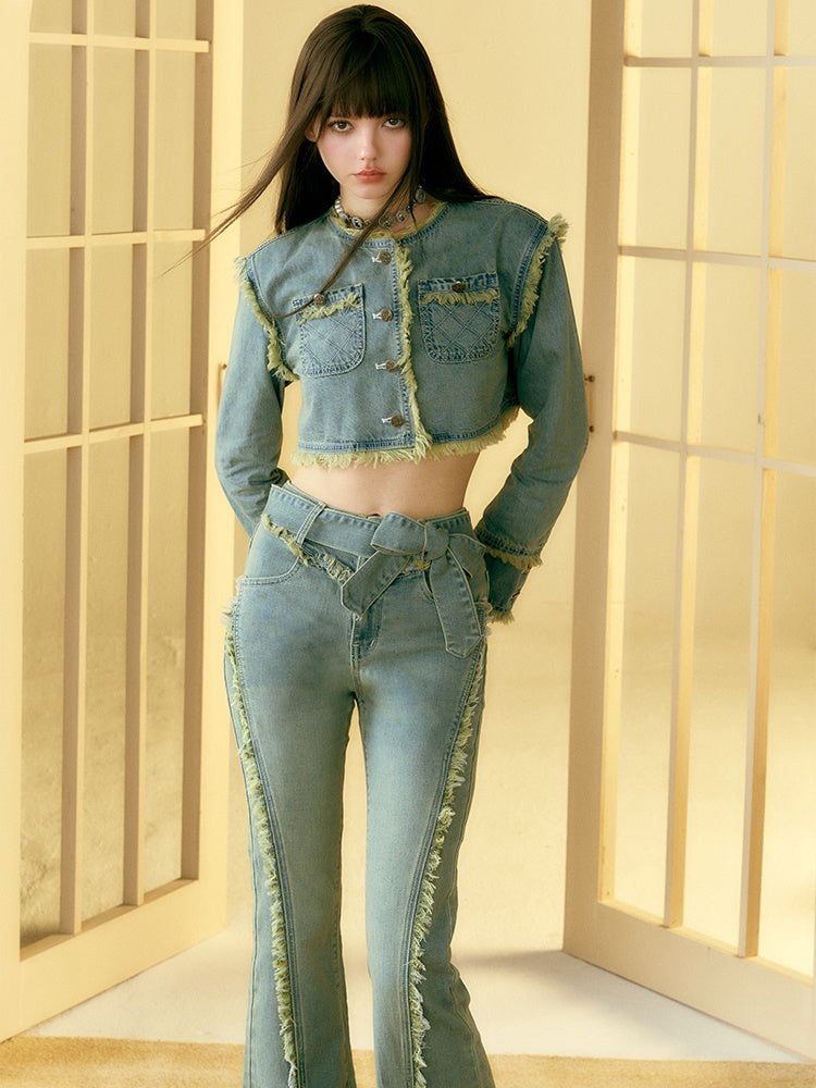 Gurt Rohkante Micro Slim Jeans