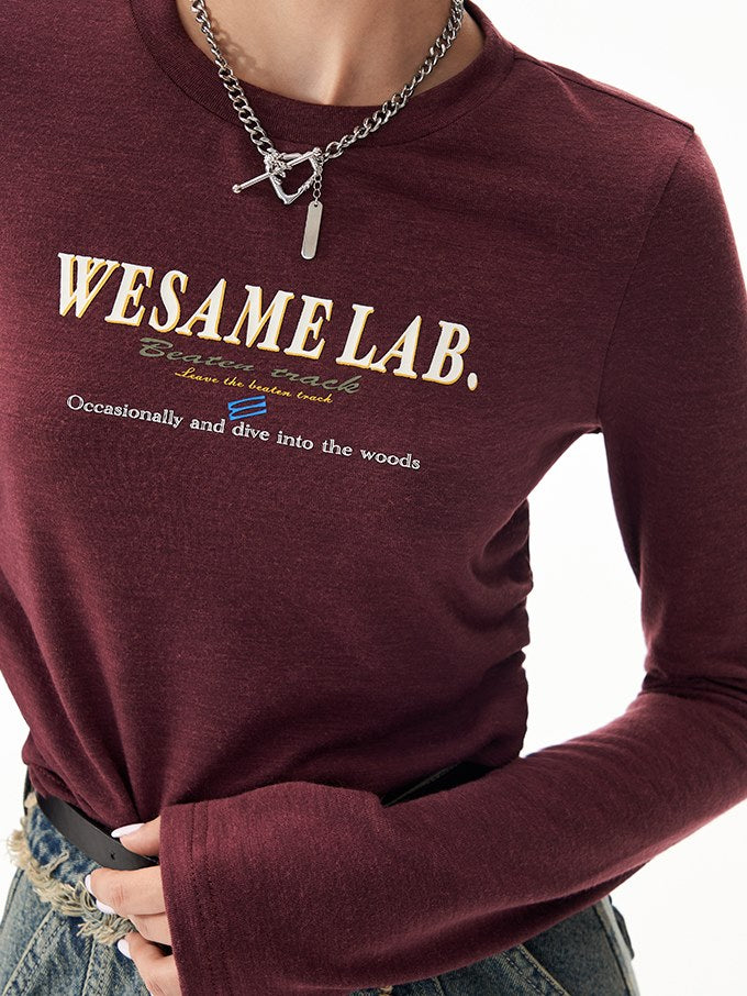 Briefe drucken Langarm T-Shirt