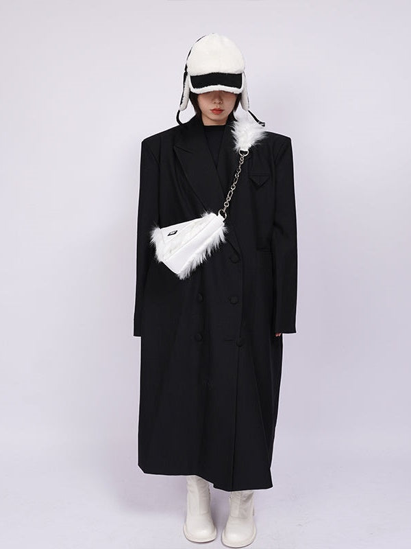 Pelz eine Schulter -Diagonal -Tasche