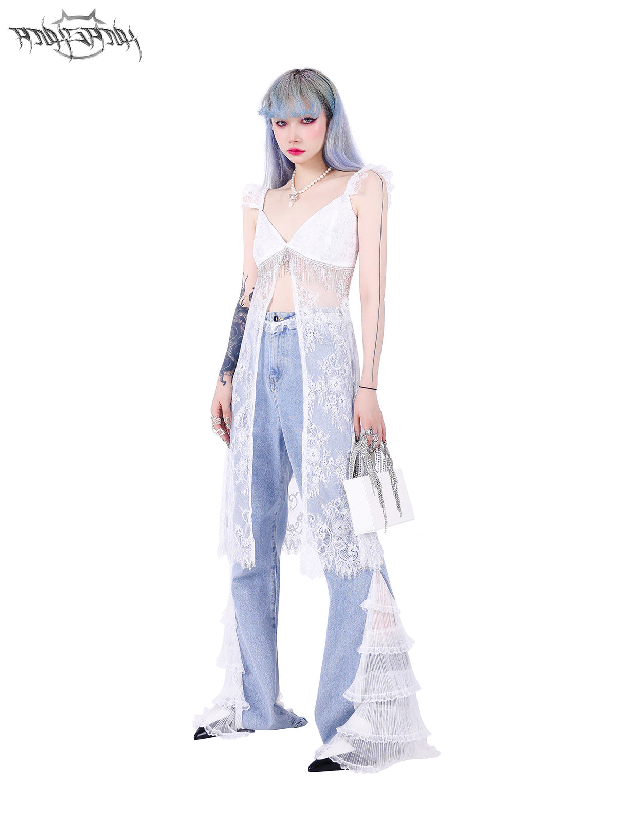 레이스 니치 니치시피 요정 원피스