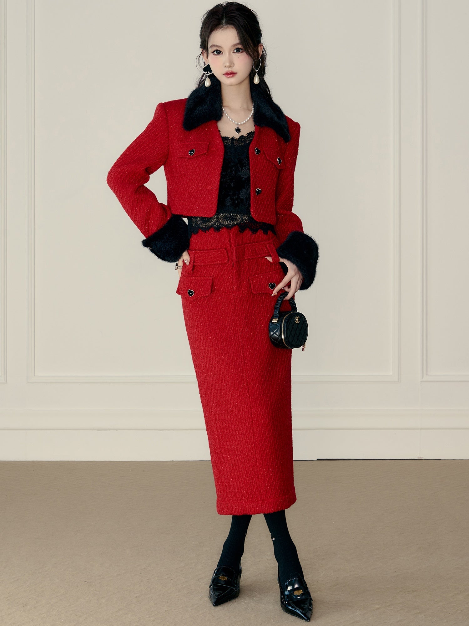 Retro Revers Short Jacket & gerade Rock