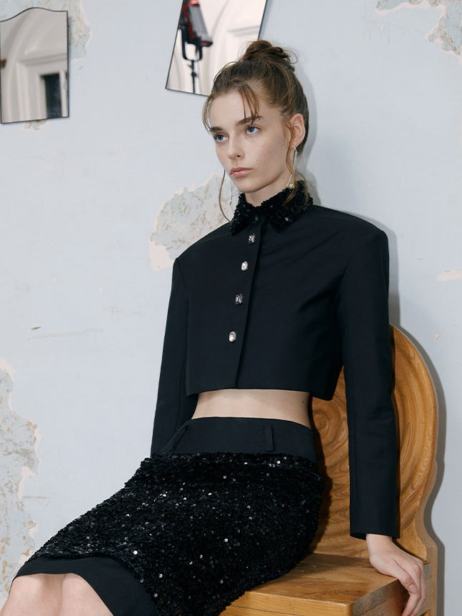 Sequin Nichi Pencil Skirt