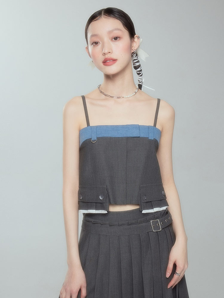 밑단 레이스 짧은 캠리솔