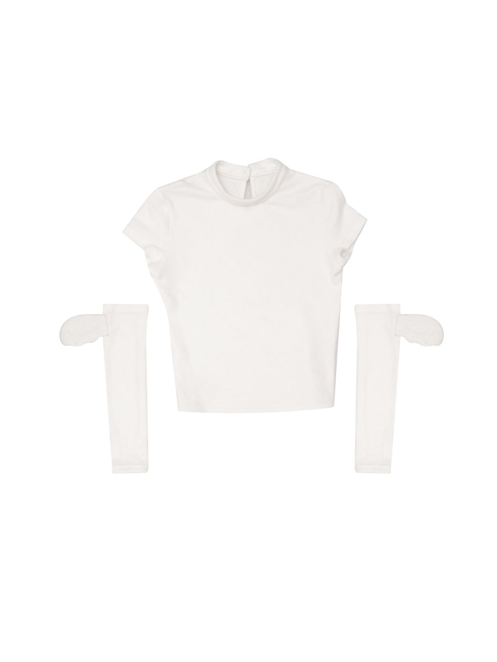 Split-Sleeed T-Shirt & Small Wings Short-Sleeed