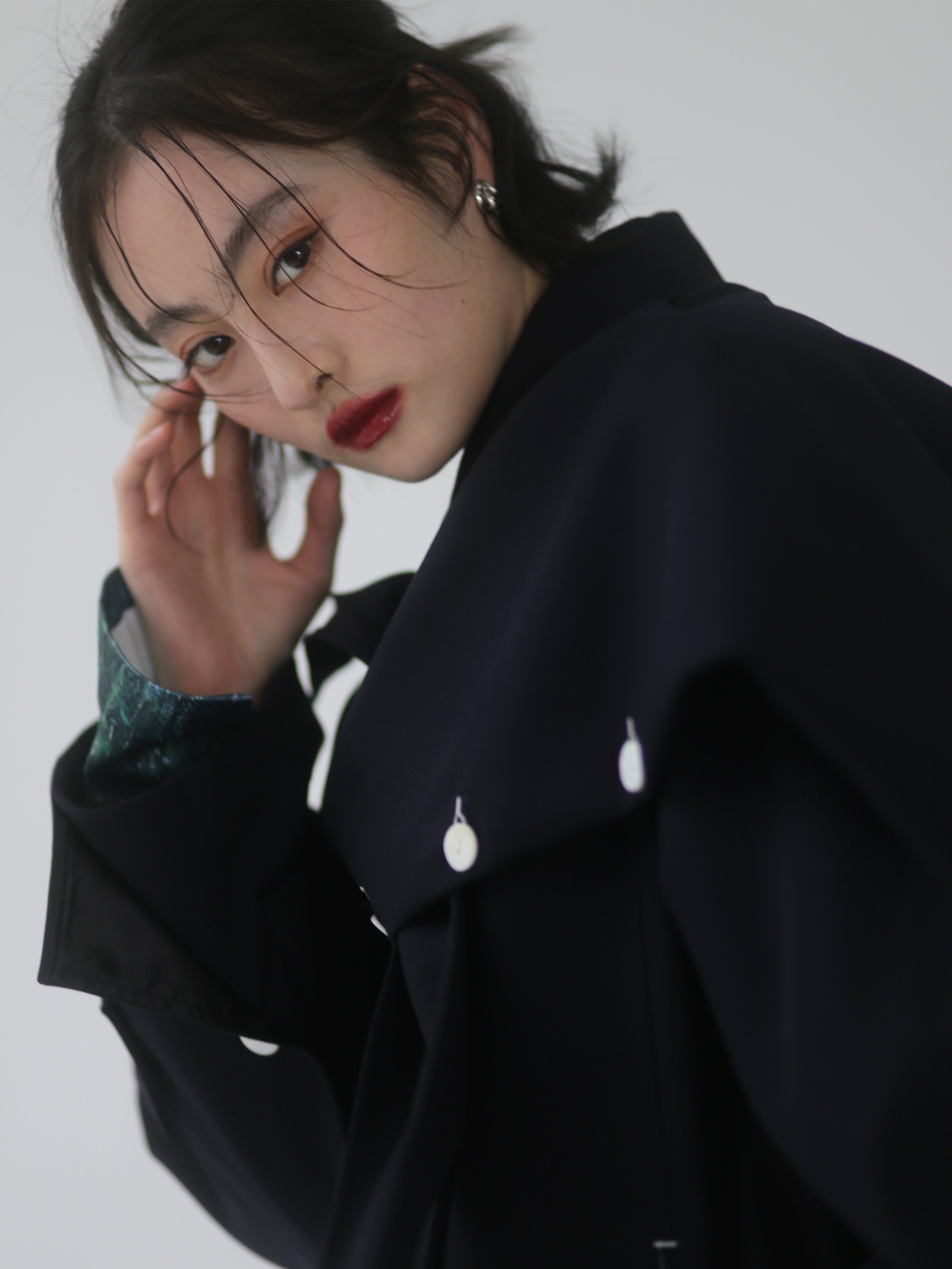 Rabbit Ears Shawl-Style Quilted Coat