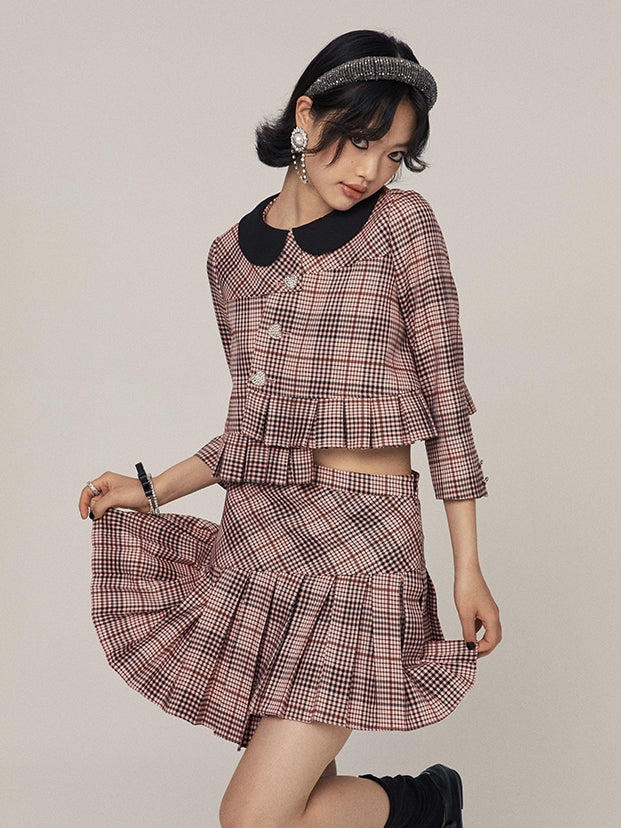 Veste à plaid rétro