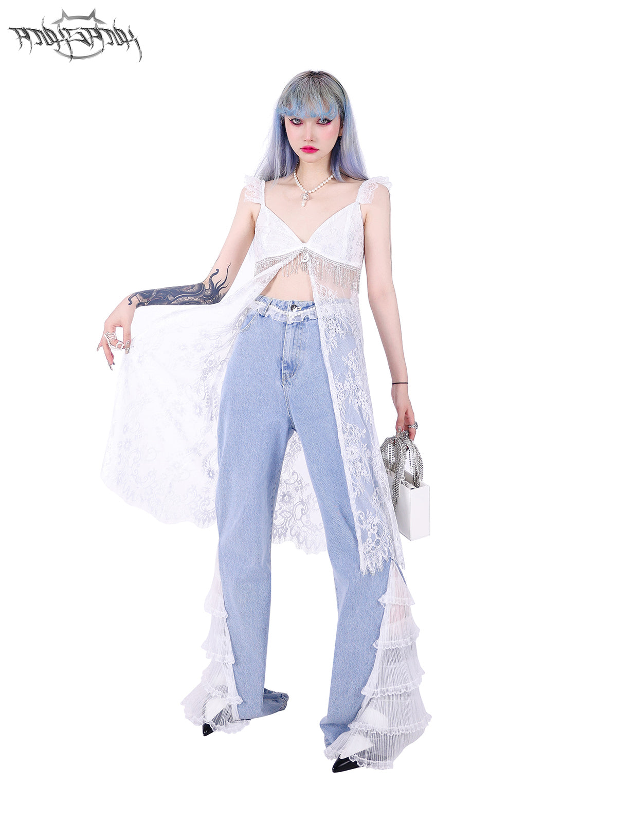 레이스 니치 니치시피 요정 원피스